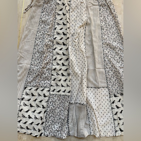 APRIL CORNELL Dress M Filagree Patchwork Dress Midi Bird Floral Cottagecore NWT - Picture 11 of 11